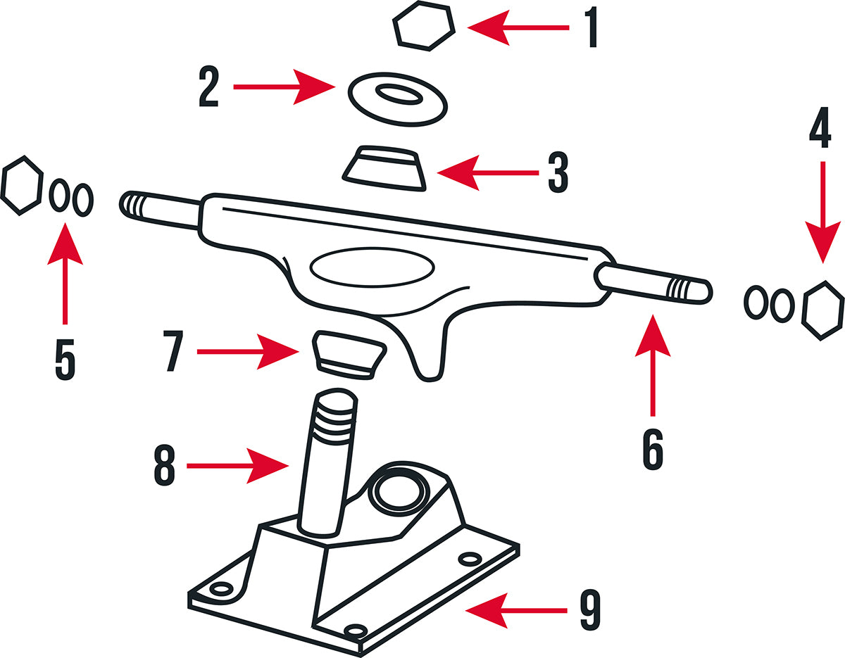 Skateboard Trucks and Parts