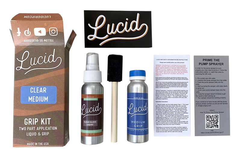 Lucid Grip - Clear Spray on Grip Tape Kit