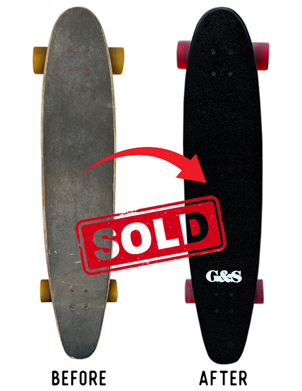 G&S 38" Cruiser Style Longboard Skateboard Complete - Refurbished