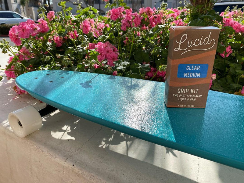 Spray on Clear Grip Tape by Lucid for Longboards and Skateboard - Clear Grip  Kit