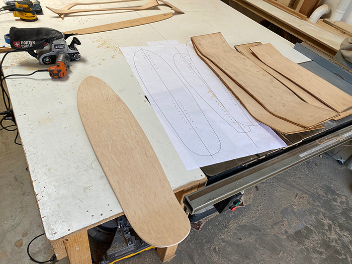 Lucid 48" Pressed Maple Longboard Skateboard Blank - Custom Shaped Skateboard