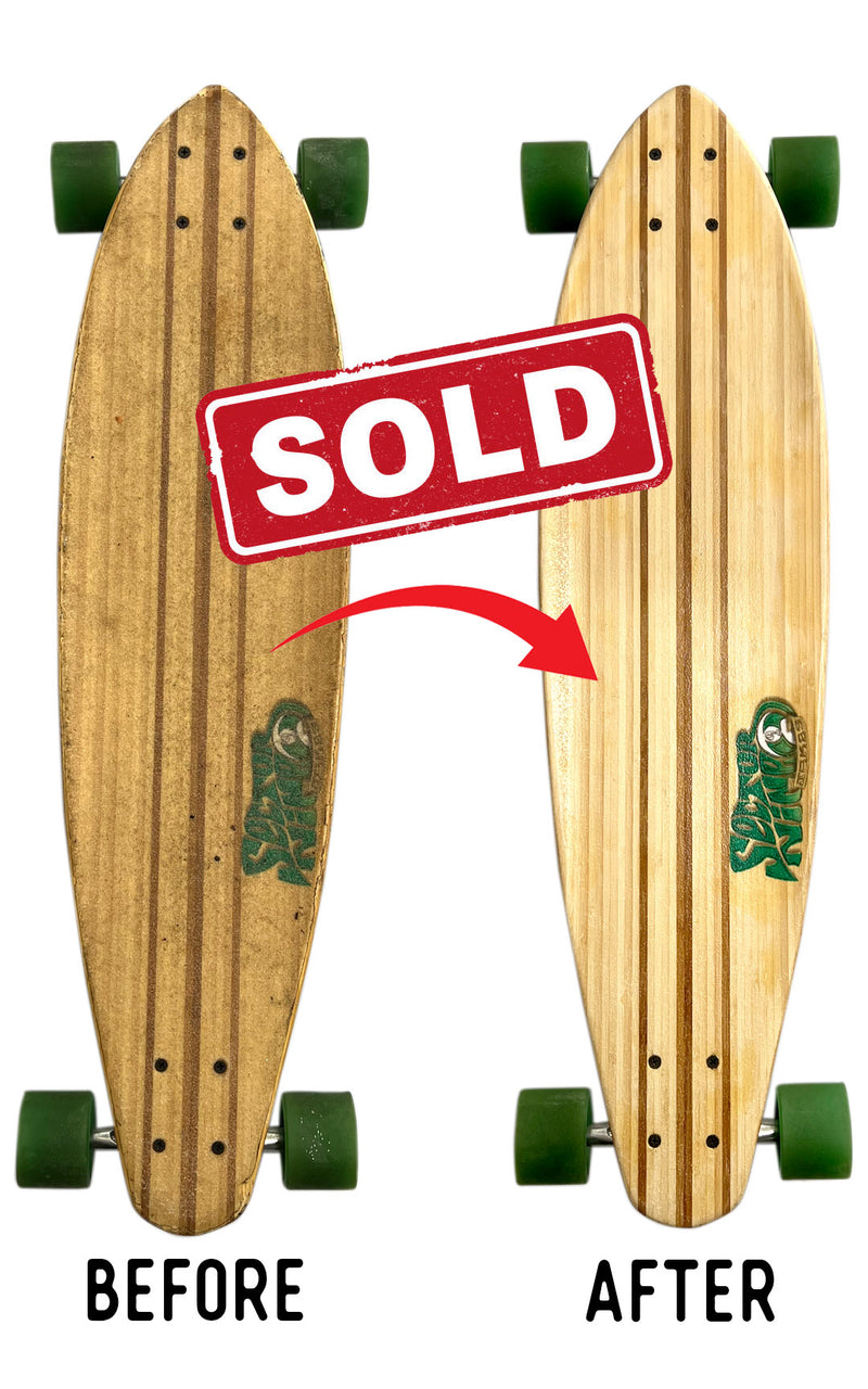 SECTOR 9 Bamboo Pin Tail Longboard Skateboard Complete - Refurbished