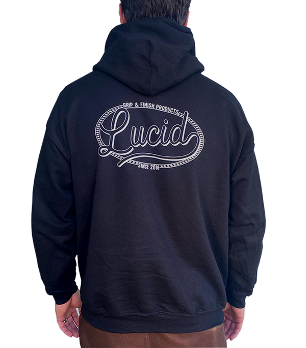 LUCID - RETRO Design Hoodie - BLACK