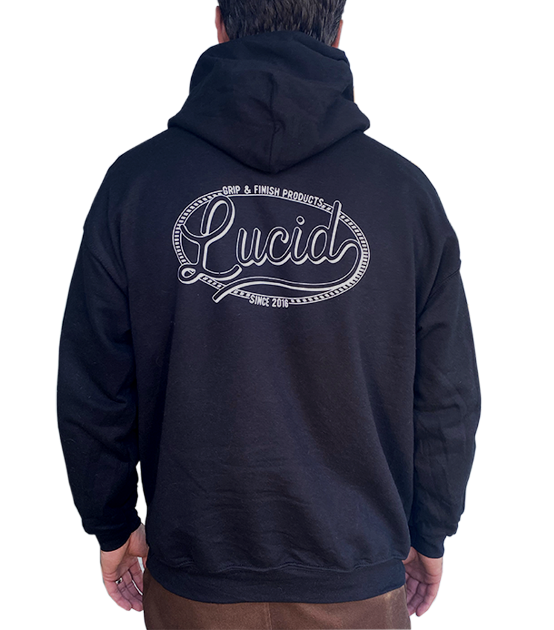 LUCID - RETRO Design Hoodie - BLACK