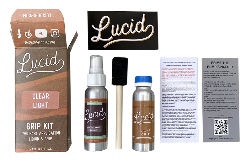 Lucid Grip - Clear Spray on Grip Tape Kit