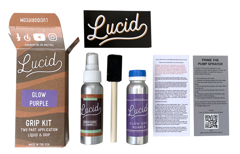 Lucid Grip - Glow Spray on Grip Tape Kit