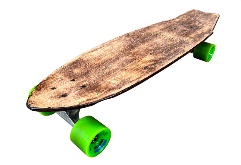 Gravity 32" Retro Fish Tail Longboard Skateboard Complete - Refurbished