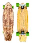 Gravity 32" Retro Fish Tail Longboard Skateboard Complete - Refurbished