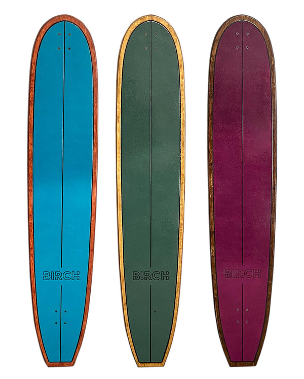 BIRCH 60" LOG Cruiser: Surf-Inspired Longboard Skateboard - Complete Setup