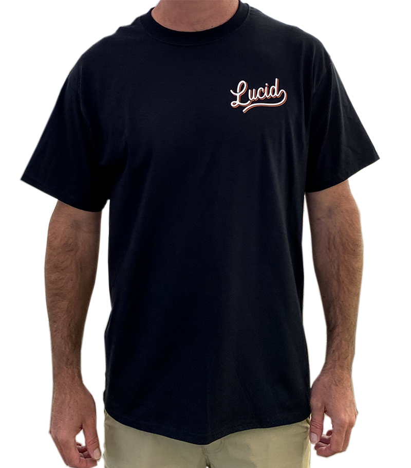 LUCID - Short Sleeve Basic T-Shirt - BLACK