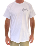 LUCID - Short Sleeve Basic T-Shirt - WHITE
