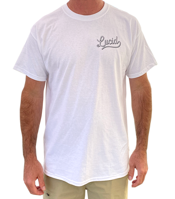 LUCID - Short Sleeve Basic T-Shirt - WHITE