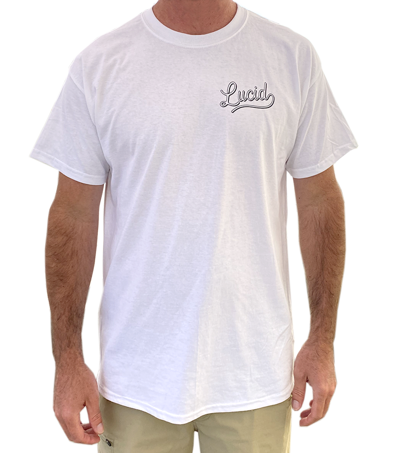 LUCID - Short Sleeve Basic T-Shirt - WHITE
