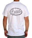 LUCID - Short Sleeve RETRO Design T-Shirt - WHITE