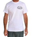 LUCID - Short Sleeve RETRO Design T-Shirt - WHITE