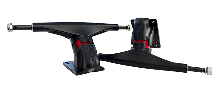 Revenge Longboard Carving Trucks - ALPHA II 175mm (SET) - BLACK