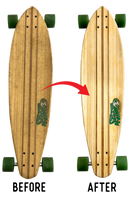 SECTOR 9 Bamboo Pin Tail Longboard Skateboard Complete - Refurbished