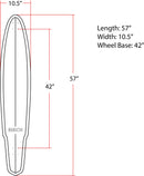 BIRCH 57" SHAKER: Longboard Cruiser Skateboard - Complete Setup