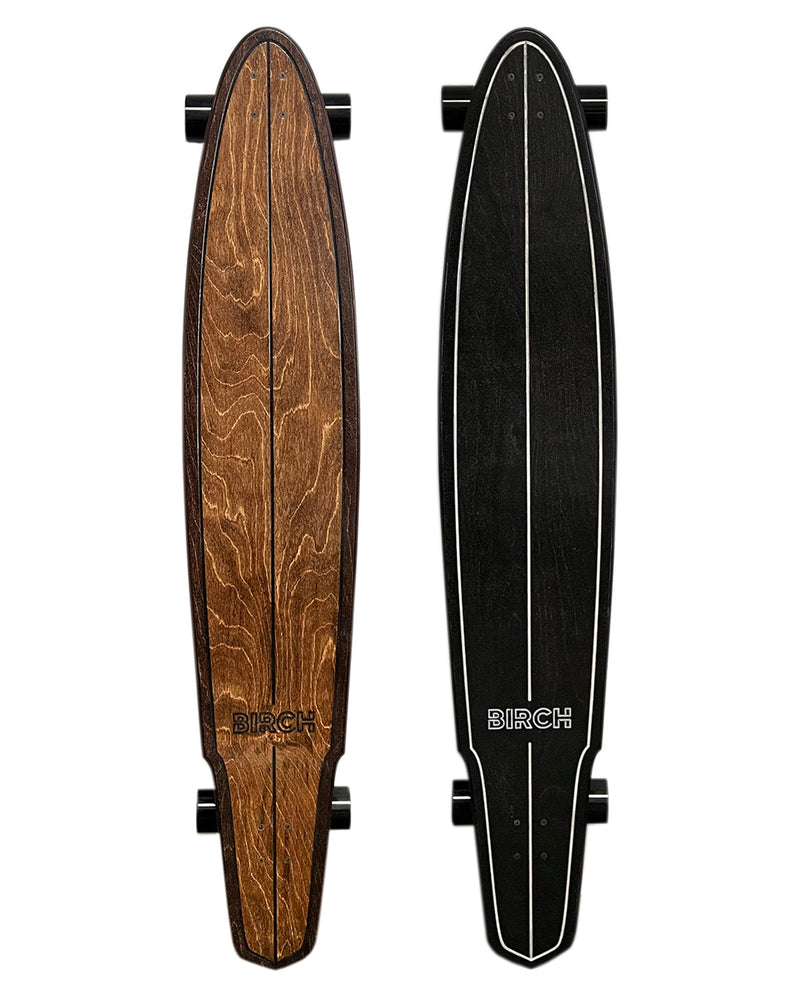 BIRCH 57" SHAKER: Longboard Cruiser Skateboard - Complete Setup