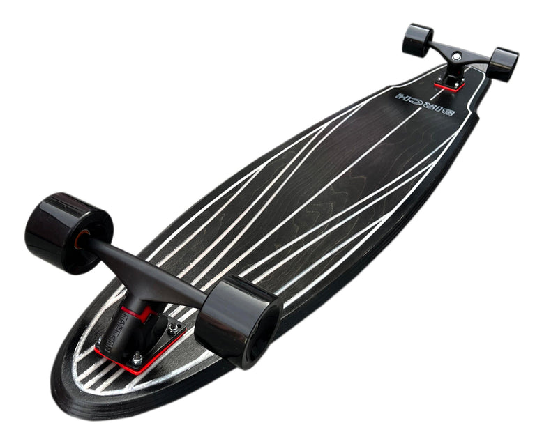 BIRCH 57" SHAKER: Longboard Cruiser Skateboard - Complete Setup