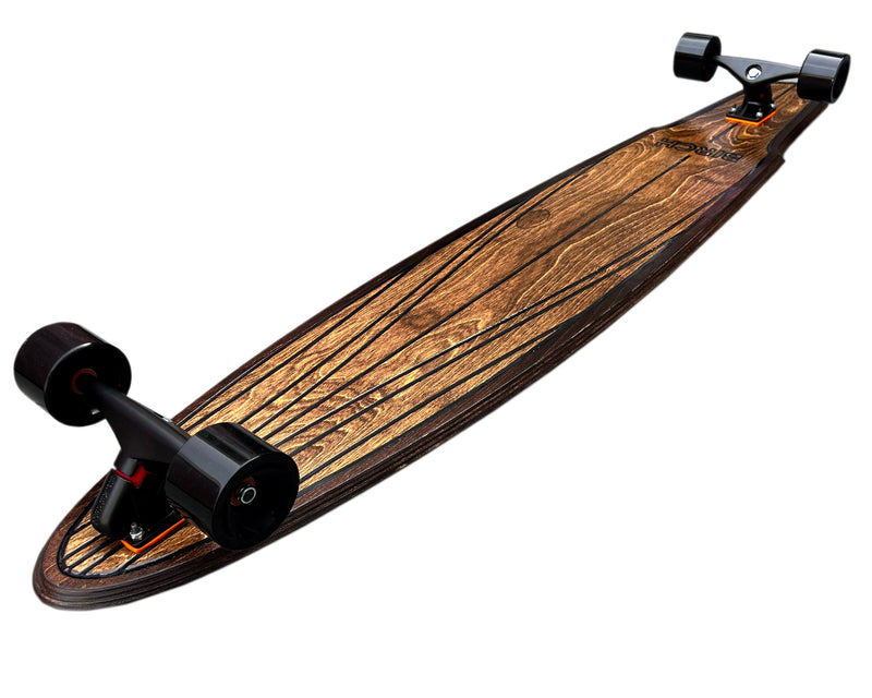 BIRCH 57" SHAKER: Longboard Cruiser Skateboard - Complete Setup