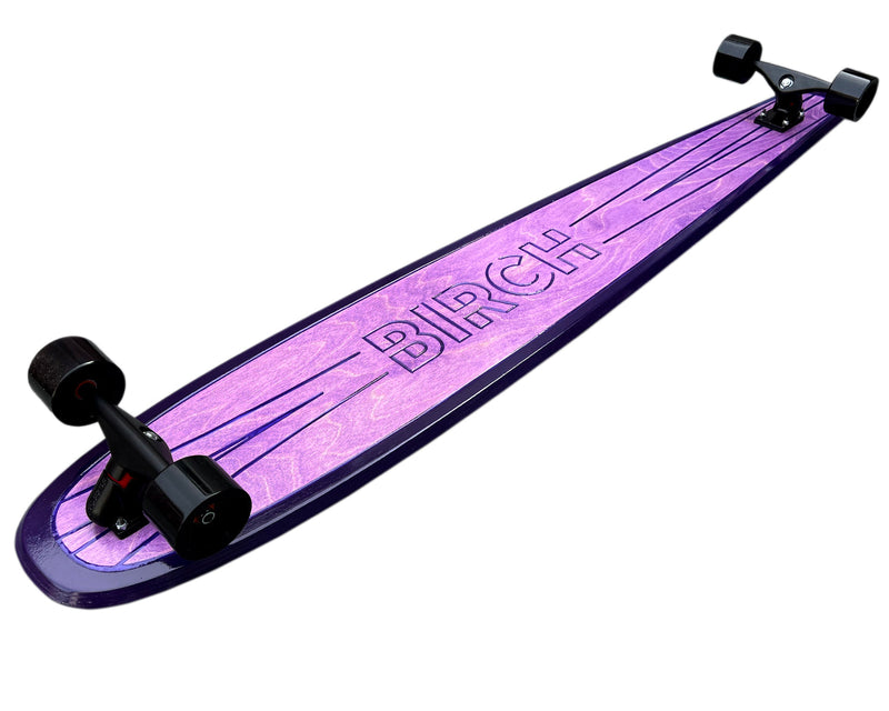 BIRCH 60" NOSERIDER: Surf-Inspired 60" Longboard Skateboard - Complete Setup