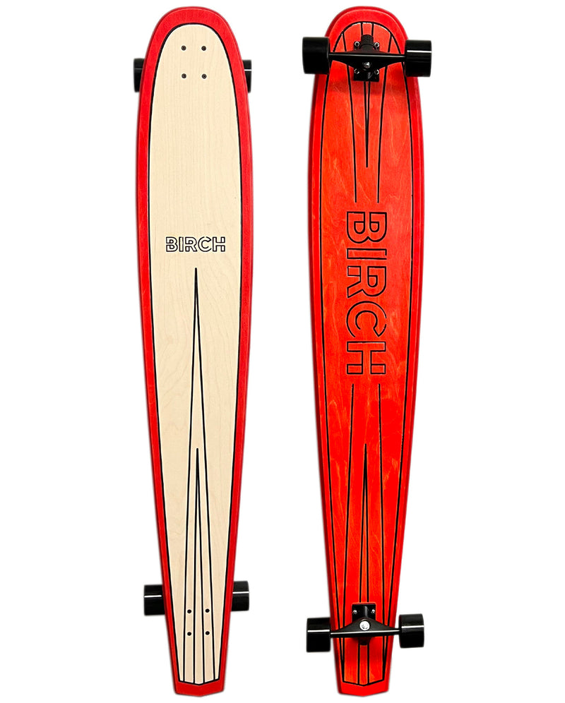 BIRCH 60" NOSERIDER: Surf-Inspired 60" Longboard Skateboard - Complete Setup