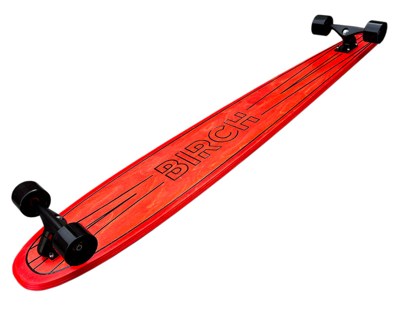 BIRCH 60" NOSERIDER: Surf-Inspired 60" Longboard Skateboard - Complete Setup