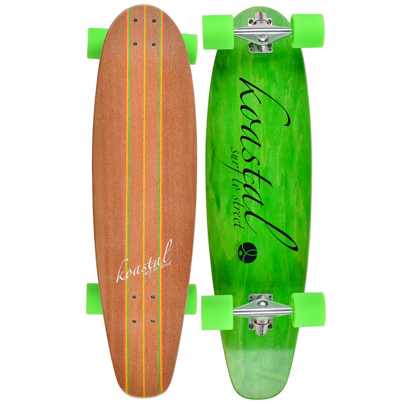 Koastal 34" Rasta Longboard Skateboard - Complete